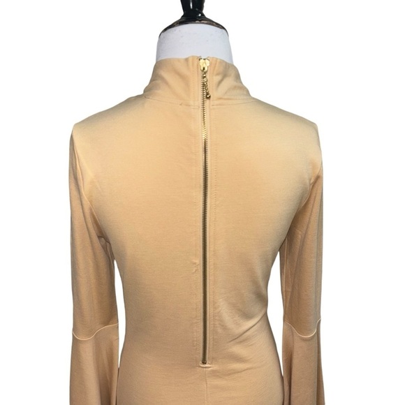 VENUS Women's M Medium Bodycon Mini Dress Flutter Sleeves Mock Neck Long Sleeves - Picture 7 of 9